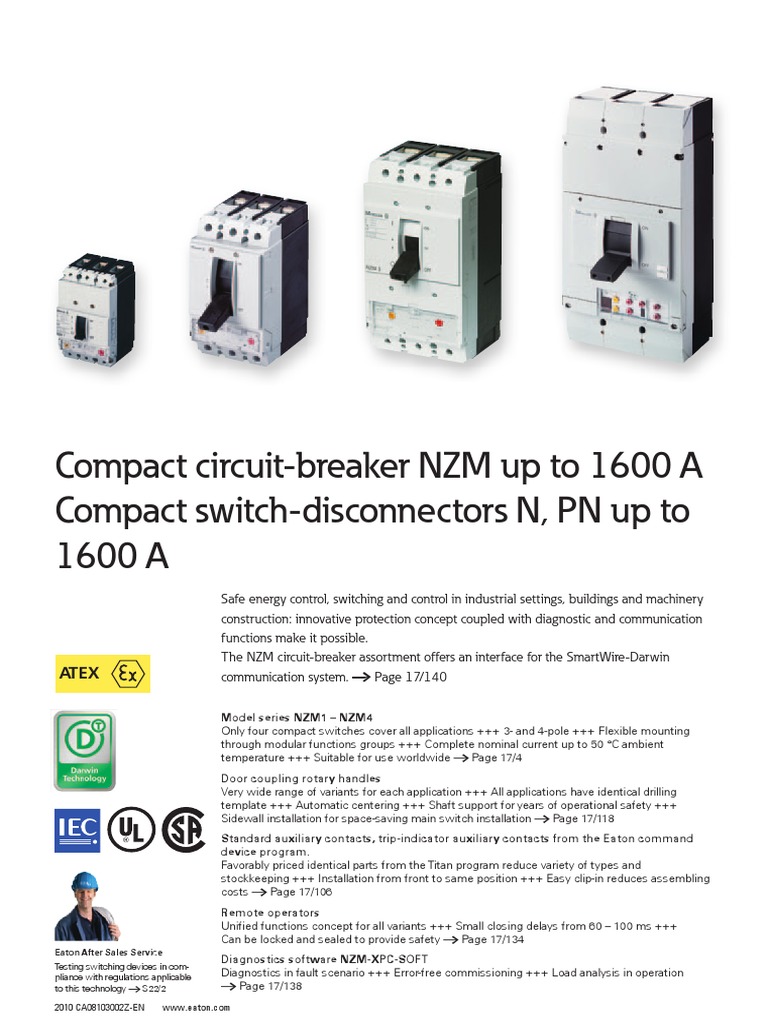 Compact circuitbreaker and switchdisconnectors up to 1600 A PDF