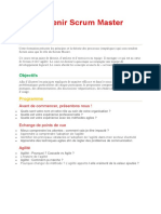 Formation Certifiante Scrum Master PDF
