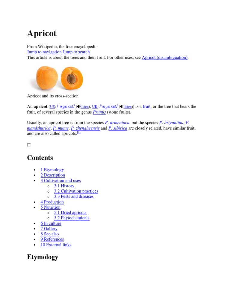 Apricot | PDF