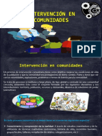 3.8 Intervención en Comunidades