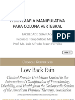 Fisioterapia Manipulativa para Coluna Vertebral