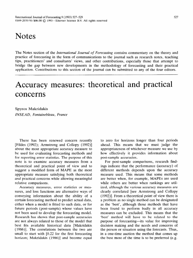 Evaluating Forecast Accuracy with MAPE | PDF