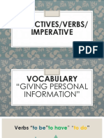 3-Adjectives and Verbs