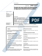 NBR 12217-Projeto de Reservátorio de Distribuição de Água para Abastecimento Público