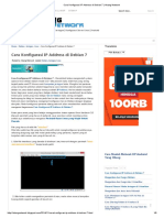 Cara Konfigurasi IP Address Di Debian 7