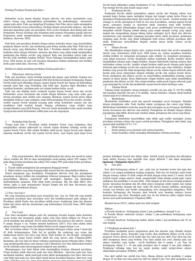 Rangkuman Asuhan Kebidanan Pada Ibu Bersalin Pdf