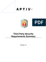 Aptiv Third Party Security Requirements Summary