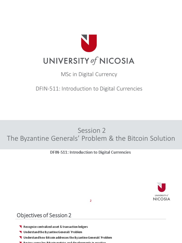 Byzantine Generals Problem | PDF | Bitcoin | Cryptocurrency