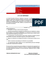 Acta compromiso escuela Santísimos Corazones