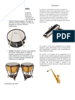 instrumentos de percusión