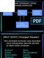 Skema Dasar Perangkat Keras (Hardware) Komputer