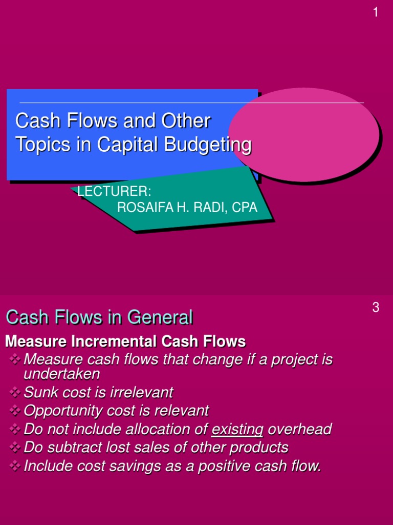 Cash Flow Estimation in Capital Budgeting | PDF | Capital Budgeting ...