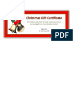 Gift Certificate Template 09