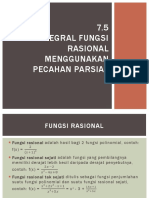 7.5 Integral Fungsi  Rasional Menggunakan Pecahan Parsial.pptx