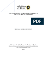 CTH Master Thesis THE APPLICATION OF ENVIRONMETRIC TECHNIQUE IN THE WATER QUALITY ASSESSMENT