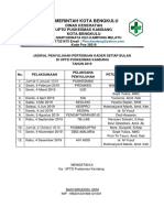 Jadwal Penyuluhan Arisan Kader 2019