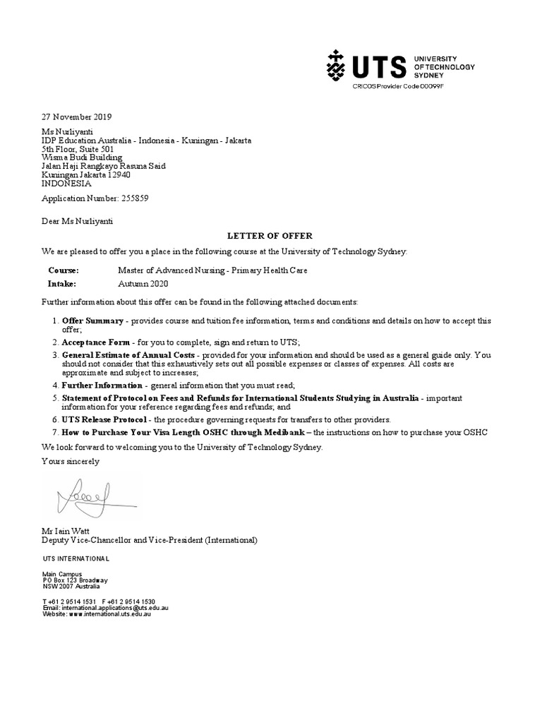 NurliyantiLOA UTS PDF Travel Visa Cheque