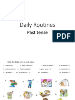 Daily Routines - Past Tense (Part 1)