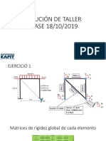 Solución de Taller Análisis Matricial de Estructuras