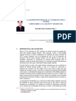 Dialnet LaLegitimacionNegocialYLaToleranciaDeLaNulidad 5498987 PDF