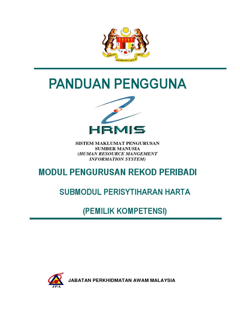 Hrmis Submodul Perisytiharan Harta 2020 Pdf