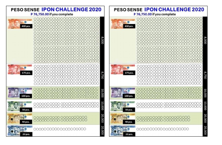 Ipon Challenge 2024 Printable Pdf Dyana Goldina