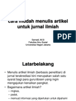 Cara Mudah Menulis Artikel Untuk Jurnal Ilmiah