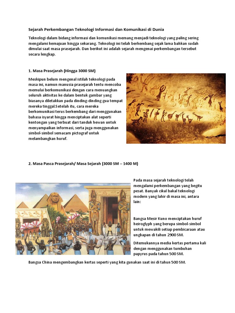 Sejarah internet awal perkembangan teknologi komunikasi global