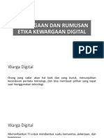 3.8. Kewargaan Dan Rumusan Etika Kewargaan Digital