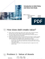 Syndicate 1 - An Introduction To Debt Policy and Value