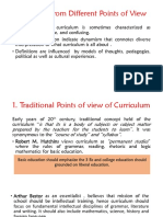 Types of Curriculum Operating in Schools