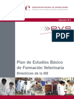 Plan de Estudios Basico de Formacion Veterinaria PDF