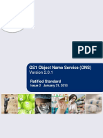 GS1 Object Name Service (ONS) Version 2.0.1