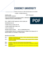 MGT109DrBusrPr - ACA-2 Course Hand Out Fromat MGT 109 BE, CG & CSR