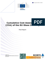 Cumulative Cost Assessment CCA of The EU GLASS Industry - Final Report