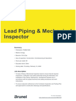 Lead Piping Mechanical Inspector Pub247020