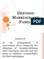 Defining Marriage and Family Types
