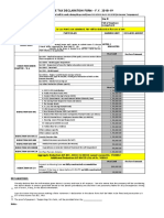 Employee Declaration Form 1