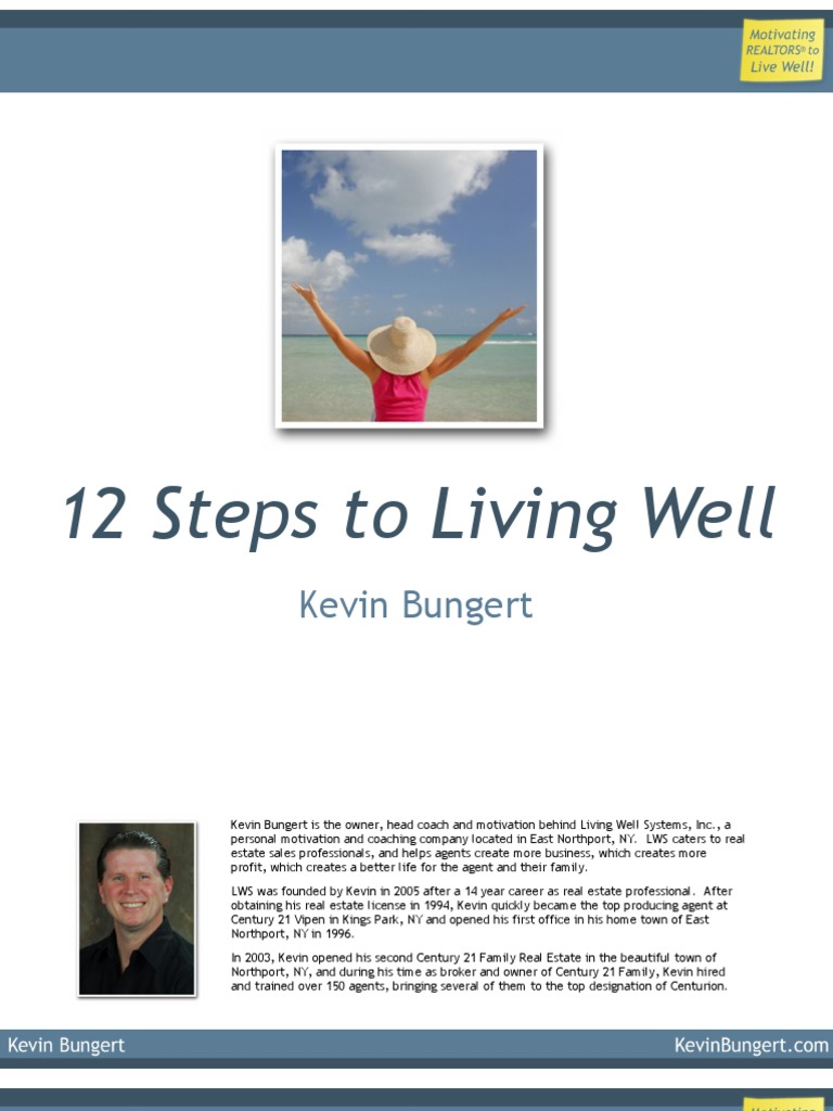 12 Steps To Living Well Ebook | PDF | Thought | Psychological Concepts