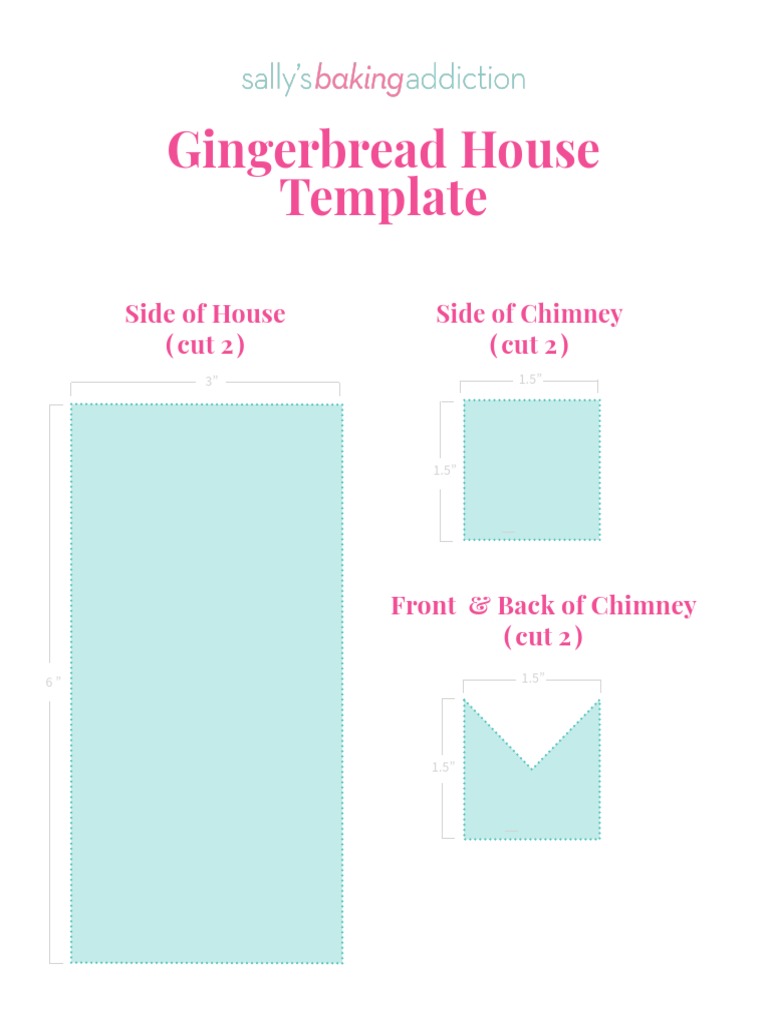 sallys baking addiction gingerbread house template pdf | pdf