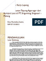 Proses Produksi Tepung Agar-Agar