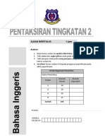 Ujian Mac Bahasa Inggeris Tingkatan 2 V