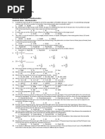 General Education (Mathematics) LET Reviewer 2