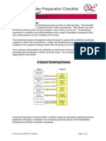 Win Tenders Tender Preparation Checklist