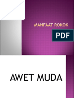 MANFAAT ROKOK.ppt