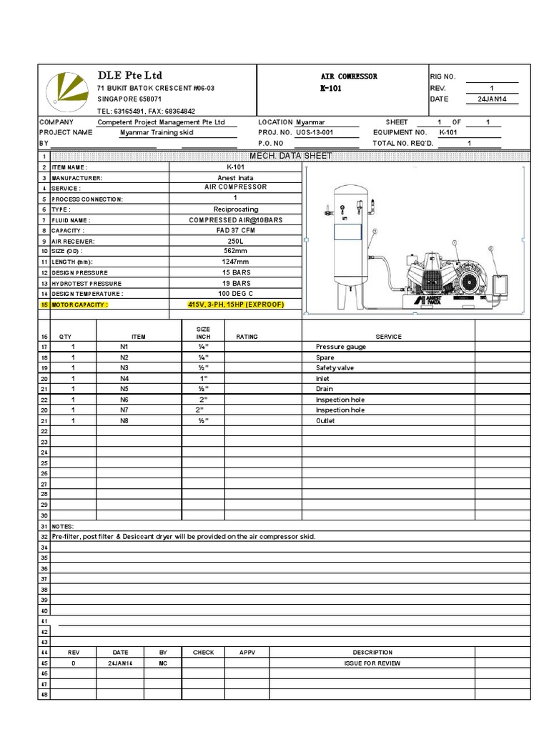 Datasheet-Process Compressor | PDF