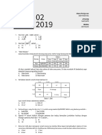 Soal Try Out UN Mat SMP 2020