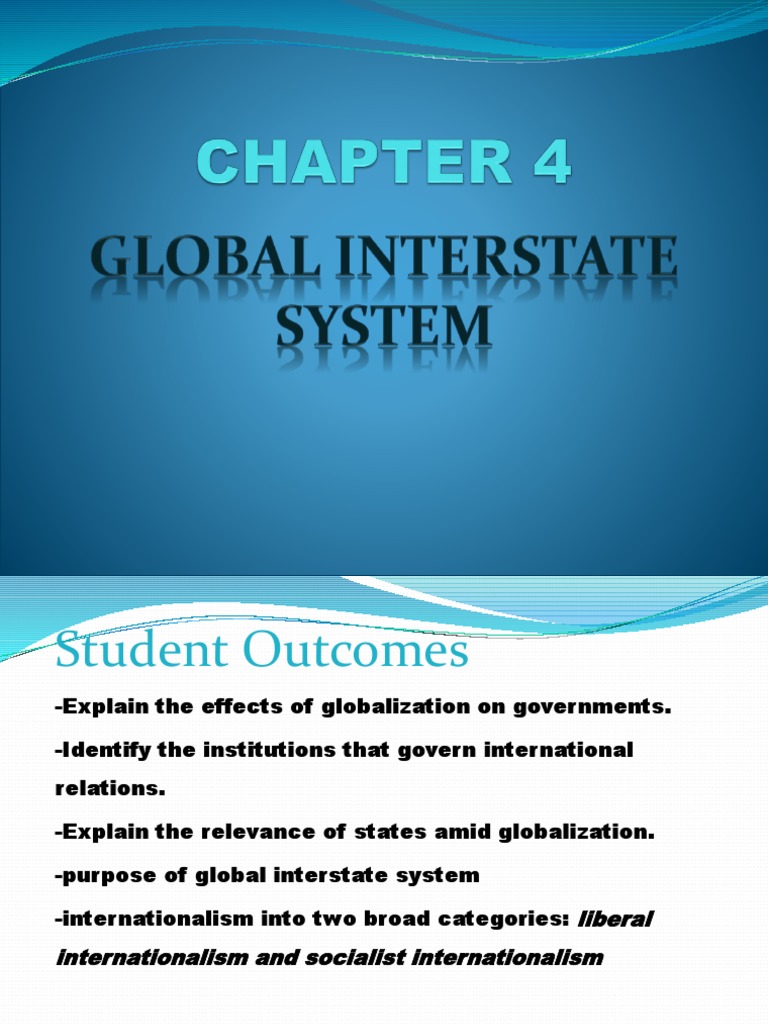 global interstate system a critical analysis essay brainly