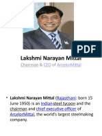 Lakshmi Narayan Mittal: Chairman & of