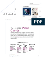 72 Basic Piano Chords Chord (Music) Music Theory